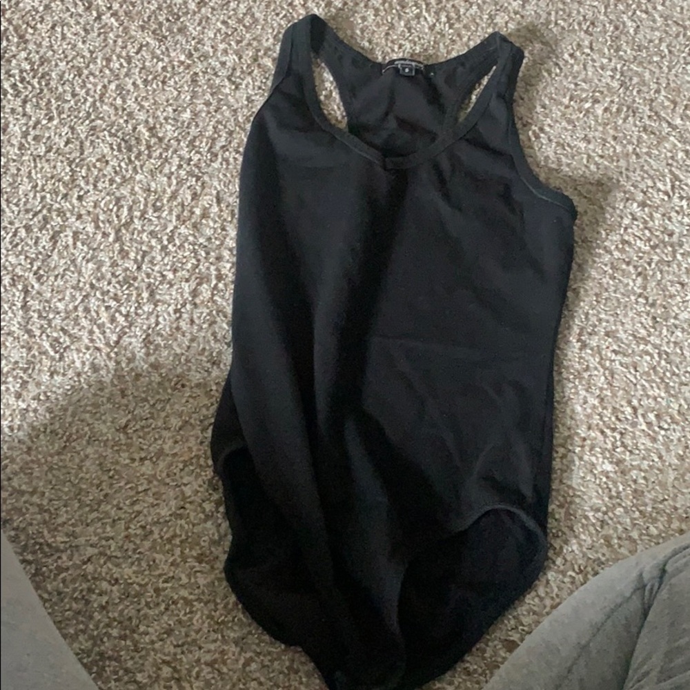 Ambiance size small 1pc onesie v cut black
